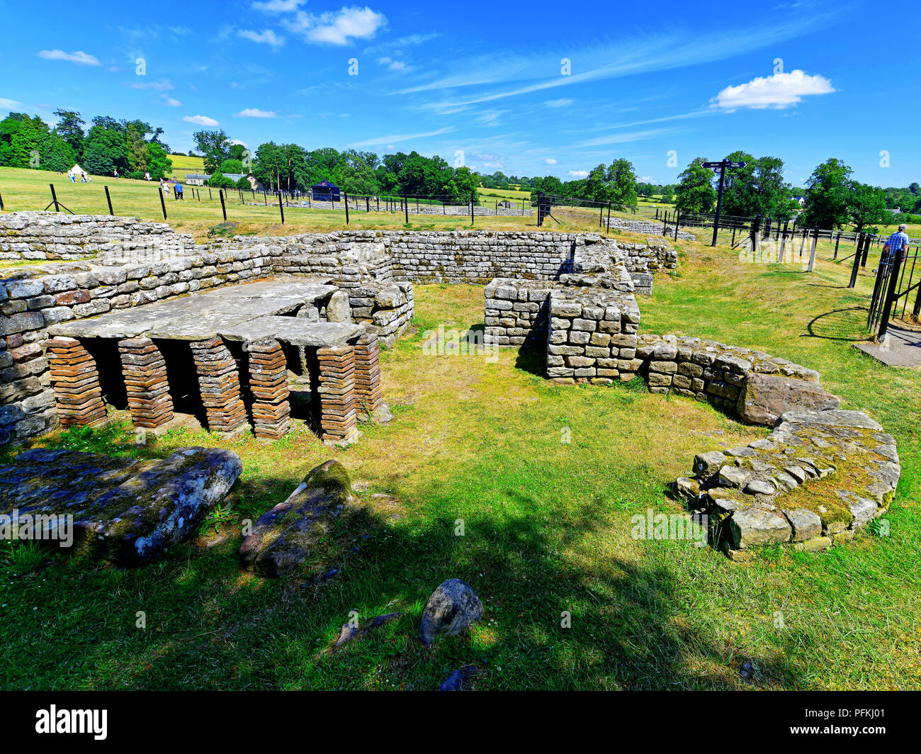 English Heritage Chesters Fort Northumberland main East Gate and ...