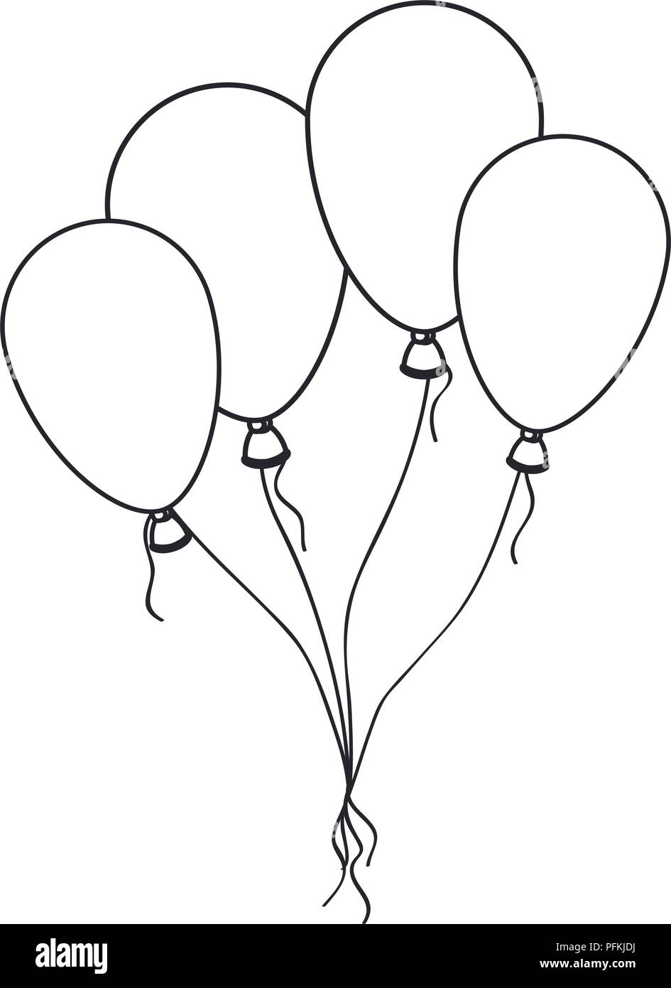balloons helium floating icon Stock Vector Image & Art - Alamy