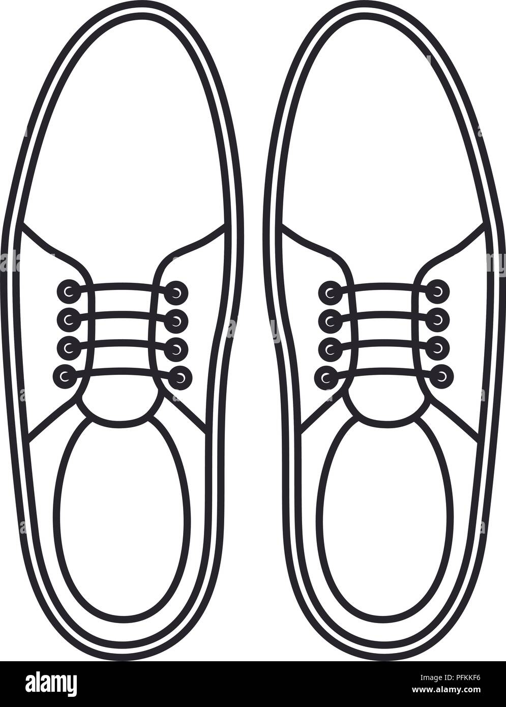 elegant masculine pair shoes Stock Vector Image & Art Alamy