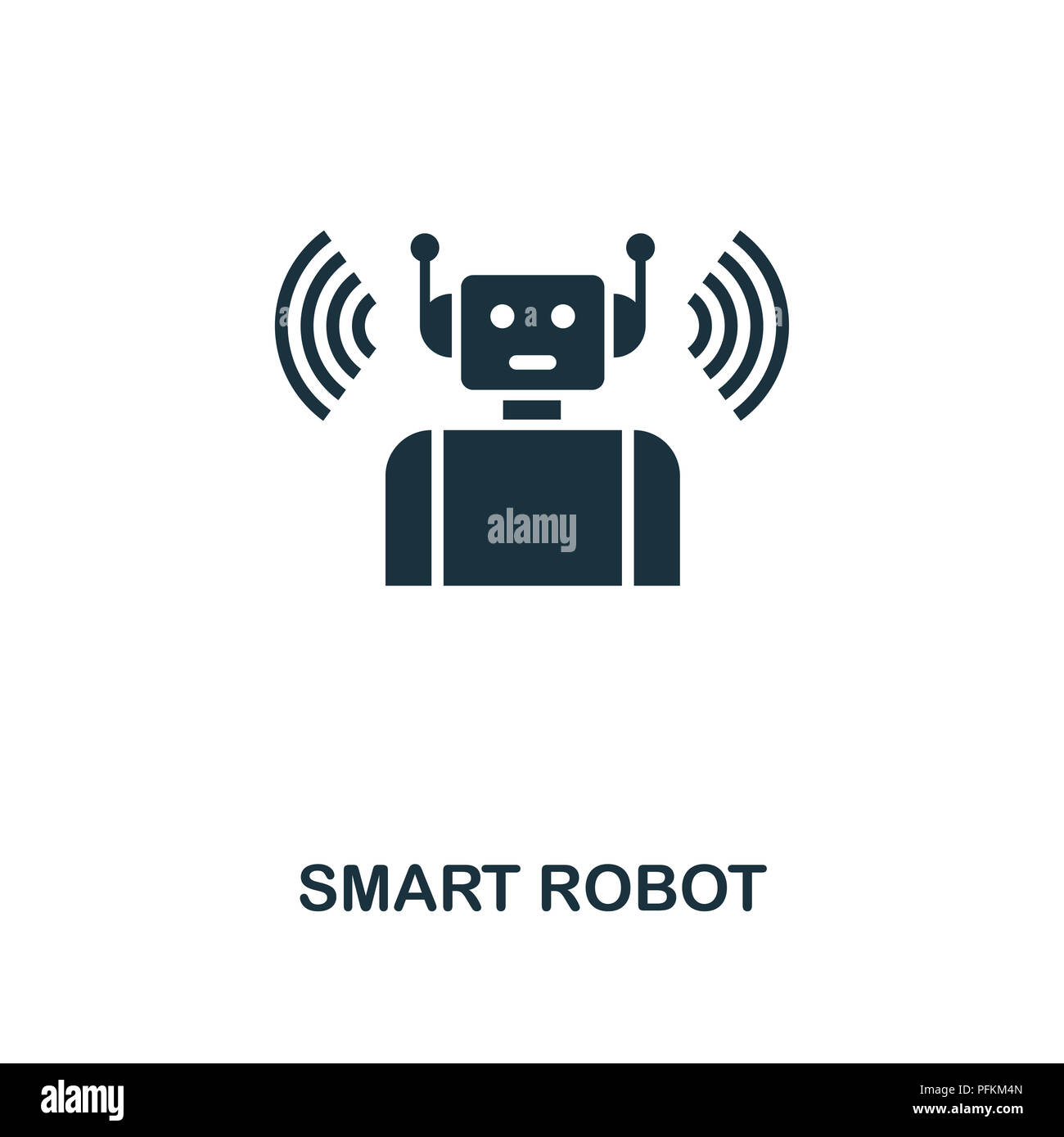 Smart Robot creative icon. Simple element illustration. Smart Robot ...