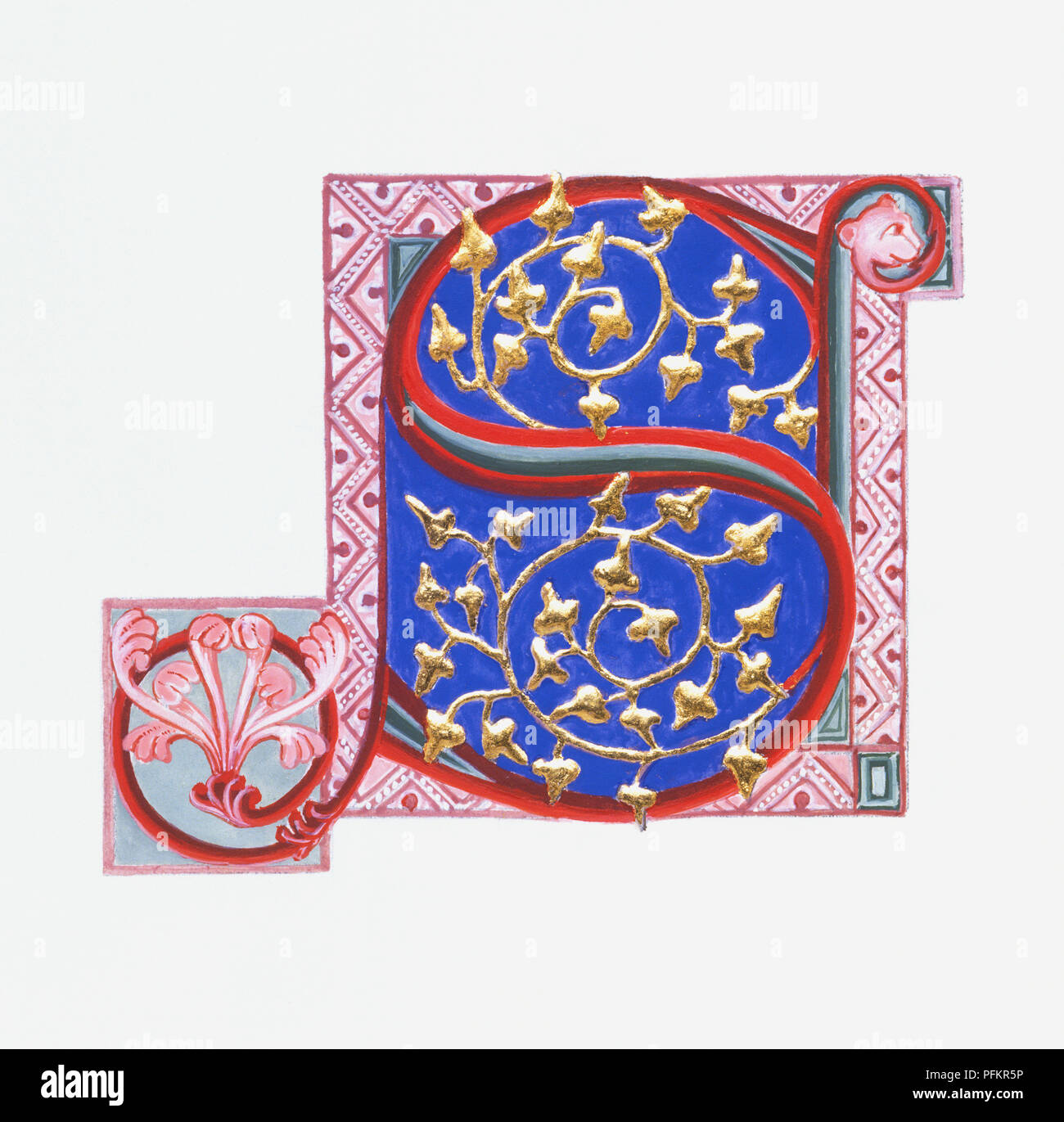 Medieval illuminated letter hi-res stock photography and images - Alamy