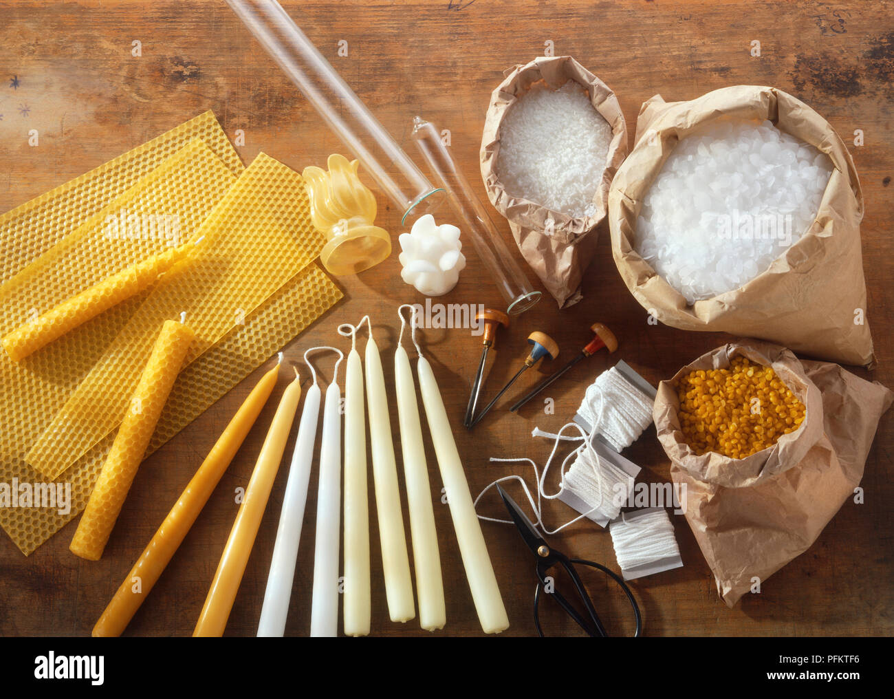 Candle making equipment Stock Photo Alamy