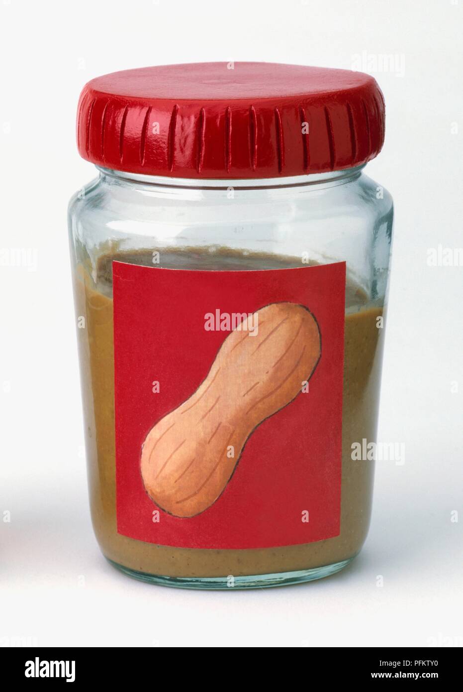 Jar of peanut butter Stock Photo Alamy