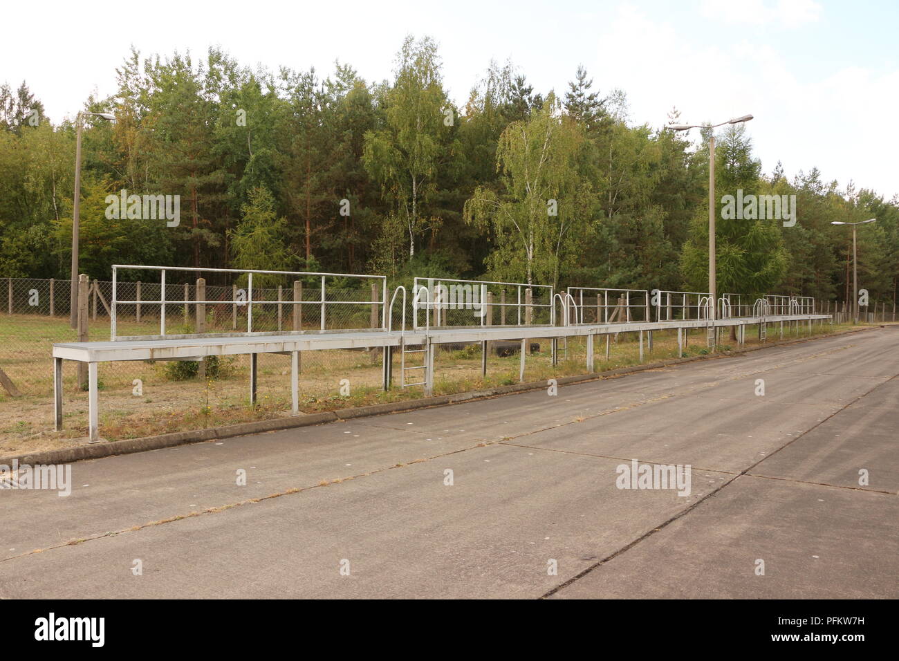 Die ehemalige Grenzstation Marienborn bei Helmstedt zwischen Westund