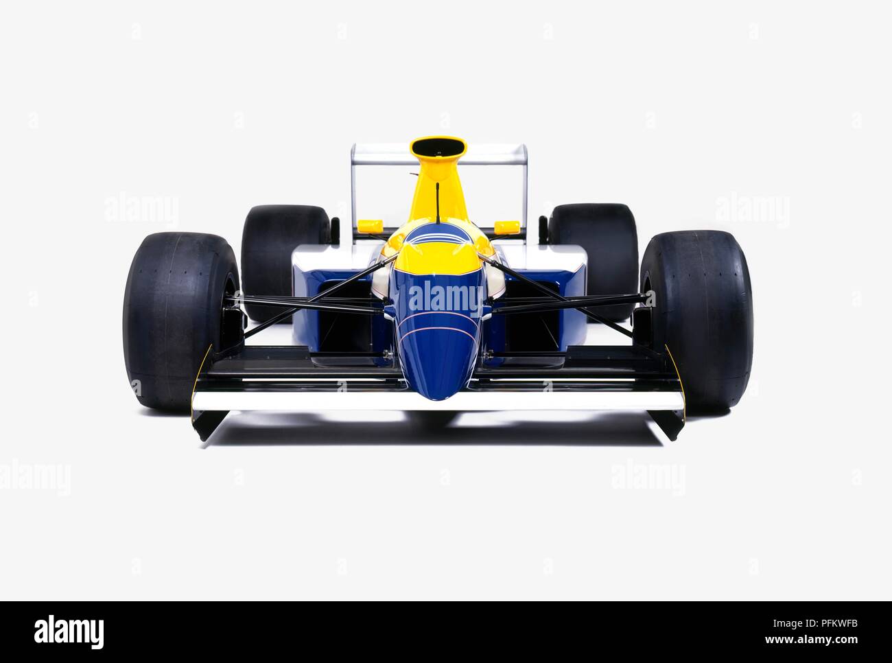 Formula One racing car, front view Stock Photo