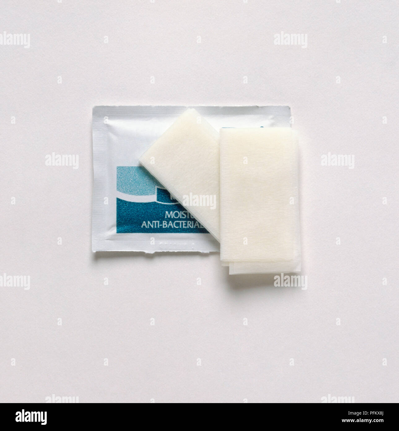 Open packet of antiseptic wipes Stock Photo Alamy