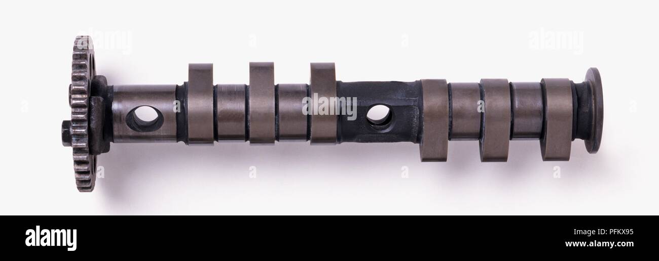 Motorcycle camshaft, closeup Stock Photo Alamy
