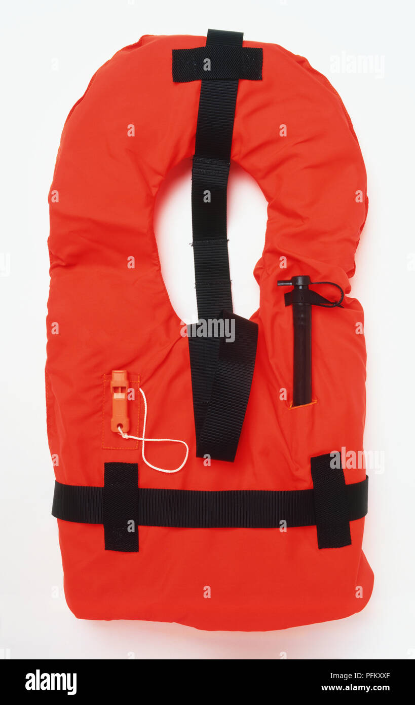 Red life jacket Stock Photo Alamy