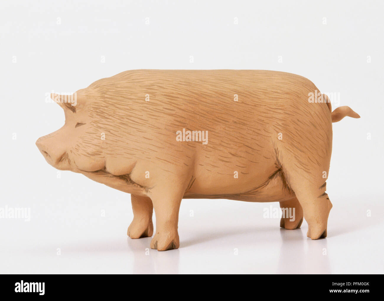 Model of pig, side view Stock Photo Alamy