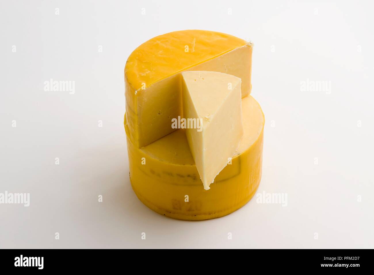 New Zealand Barry's Bay Cheddar cheese Stock Photo