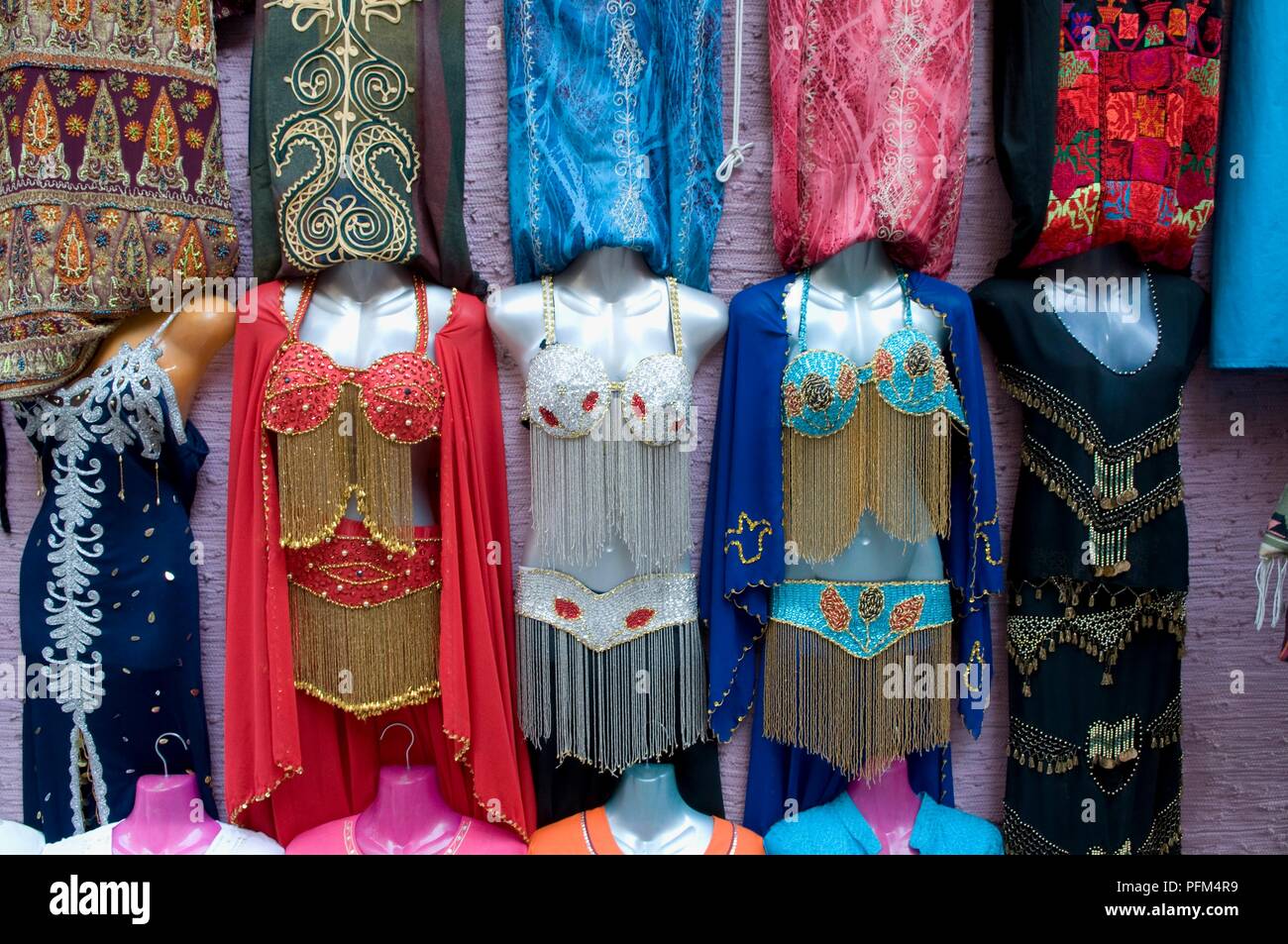 Egypt, Cairo, bellydancing outfits for sale Stock Photo Alamy