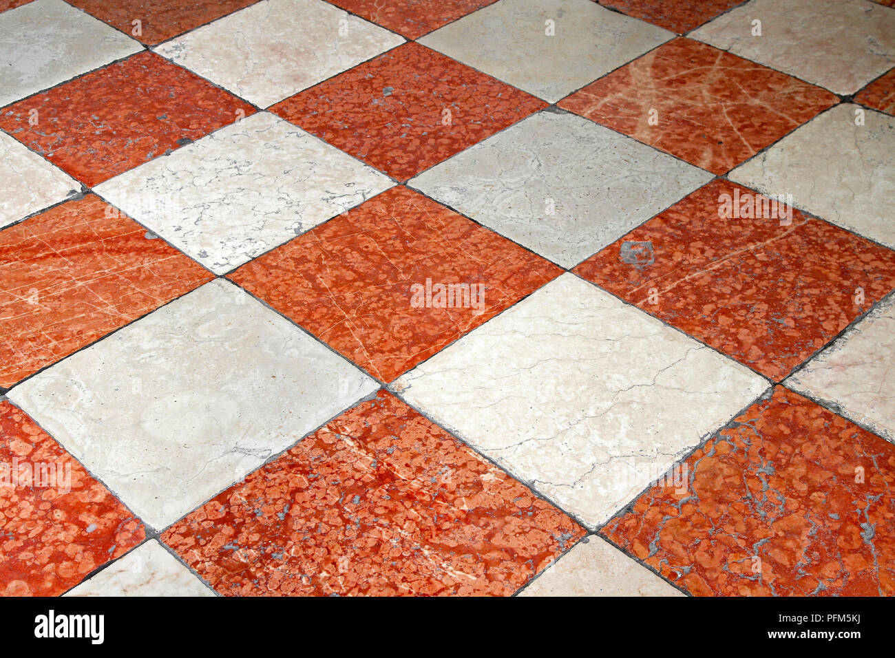Red marble floor tiles Photo -