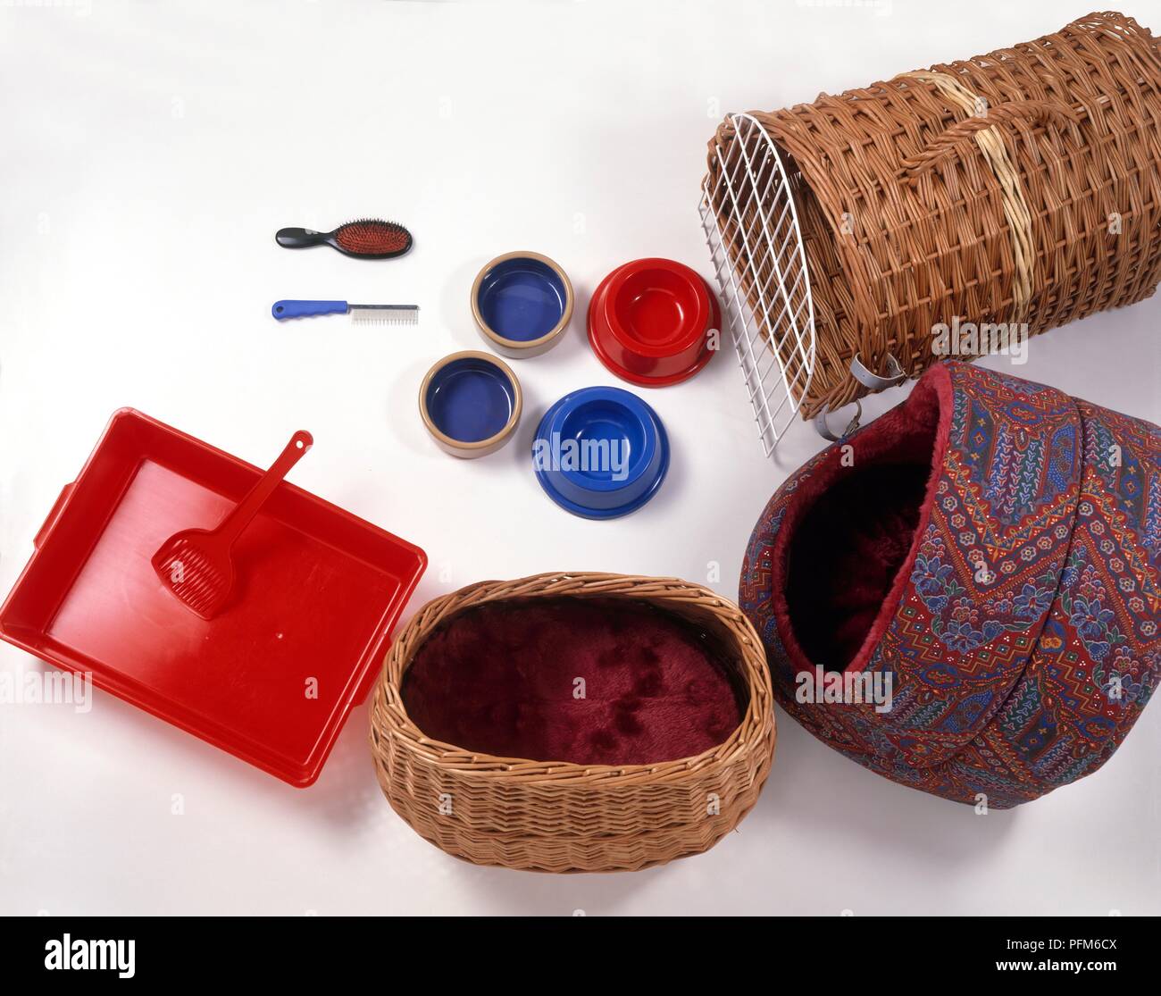 Cat care equipment Stock Photo Alamy