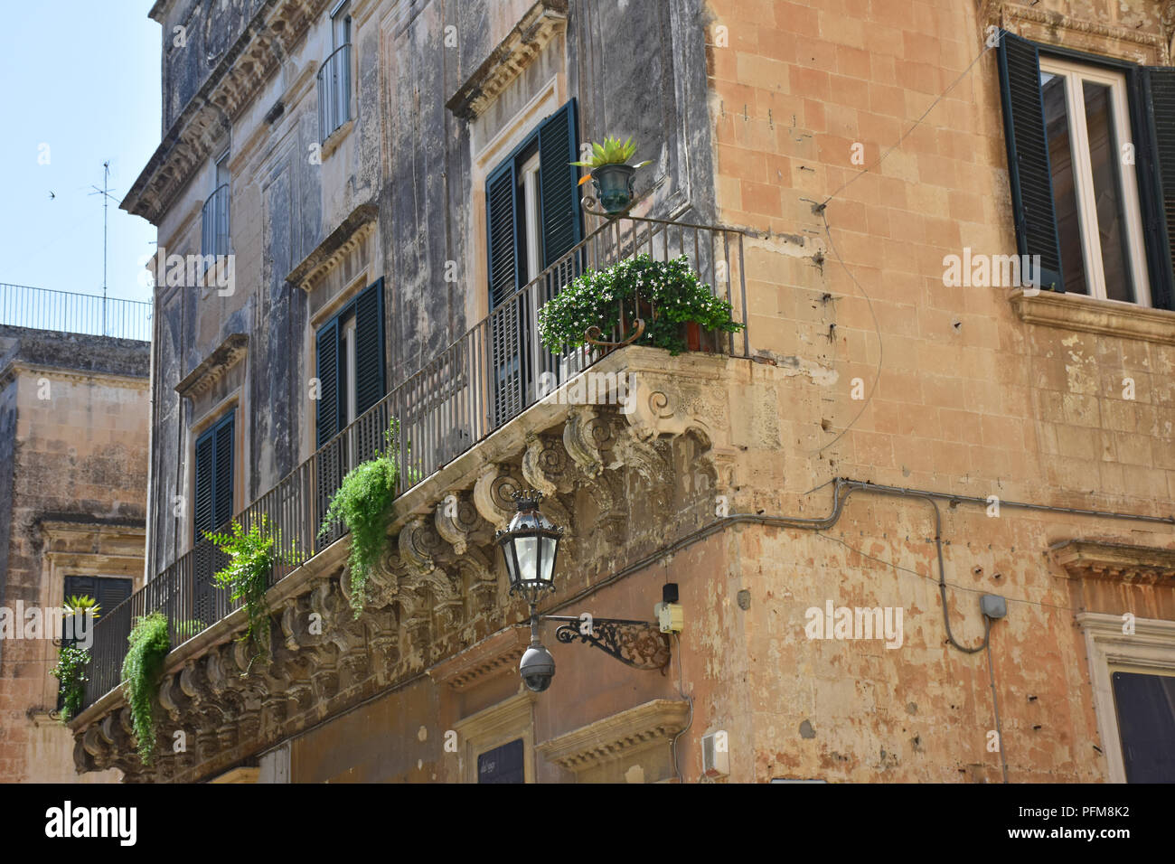 Italy Lecce Ancient Buildings And Streets Of The Old Town