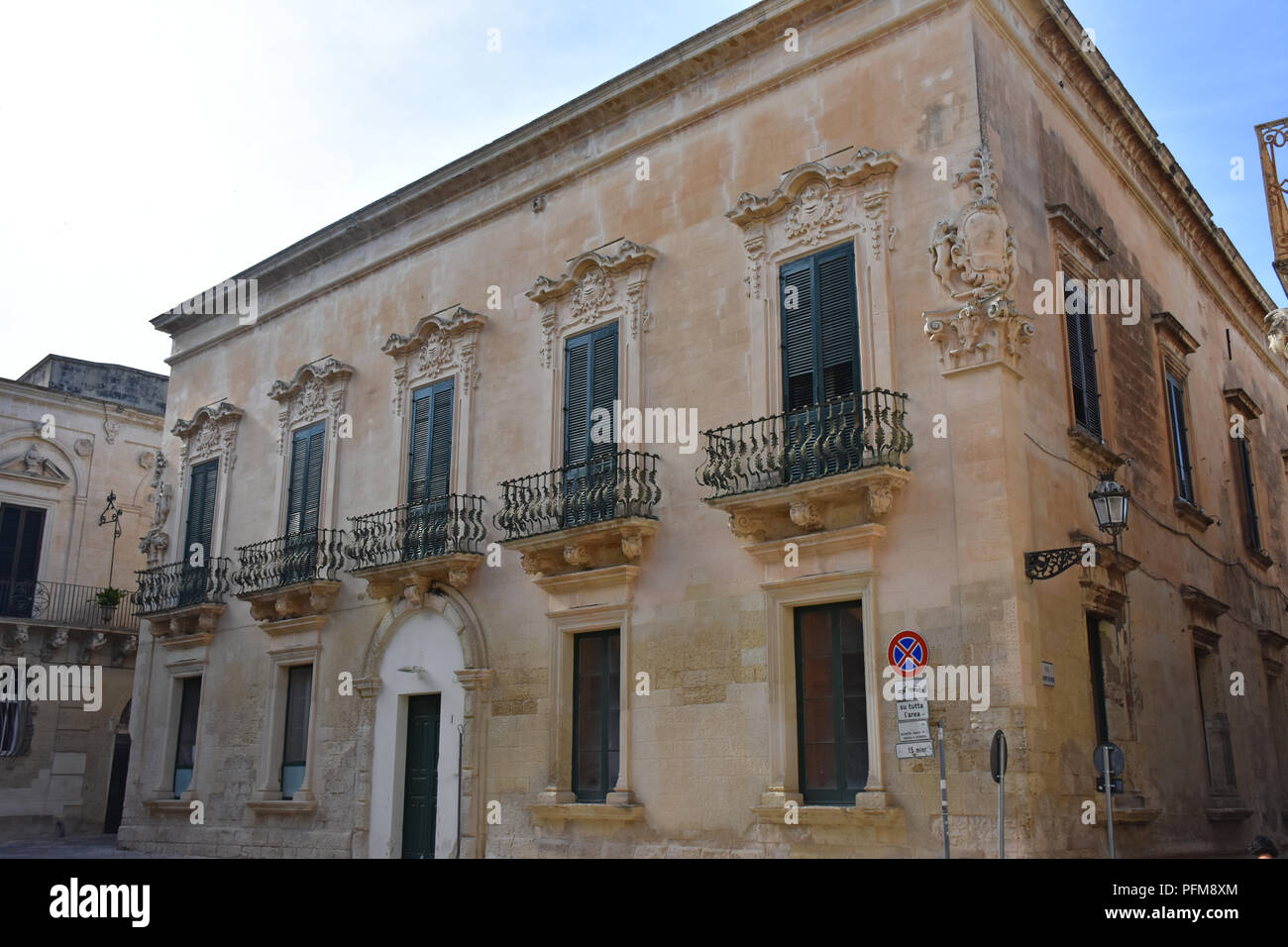 Italy Lecce Ancient Buildings And Streets Of The Old Town