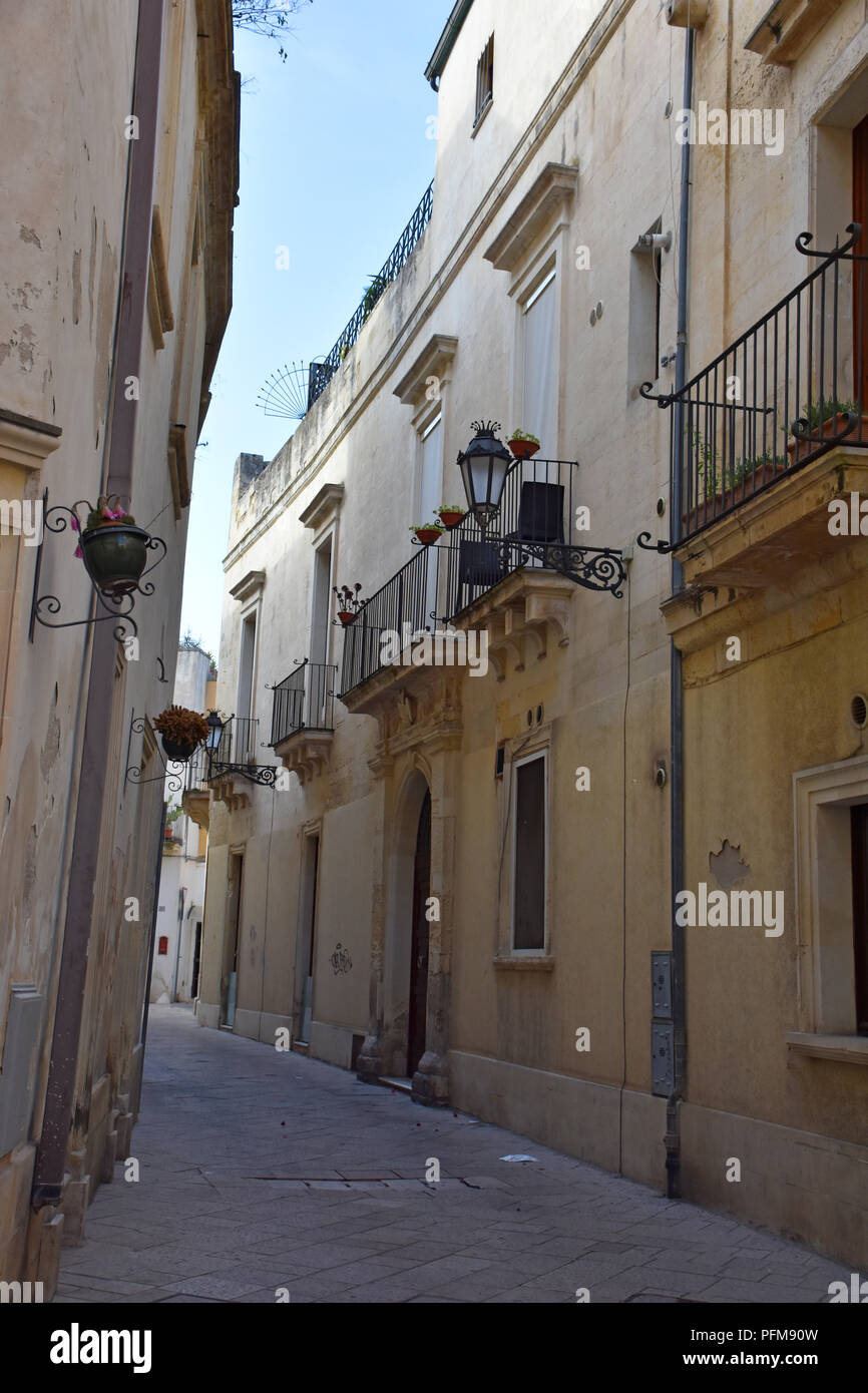 Italy Lecce Ancient Buildings And Streets Of The Old Town