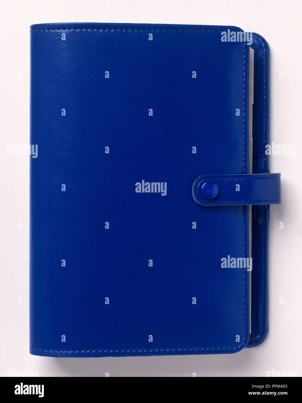 Blue personal organiser, closeup Stock Photo Alamy