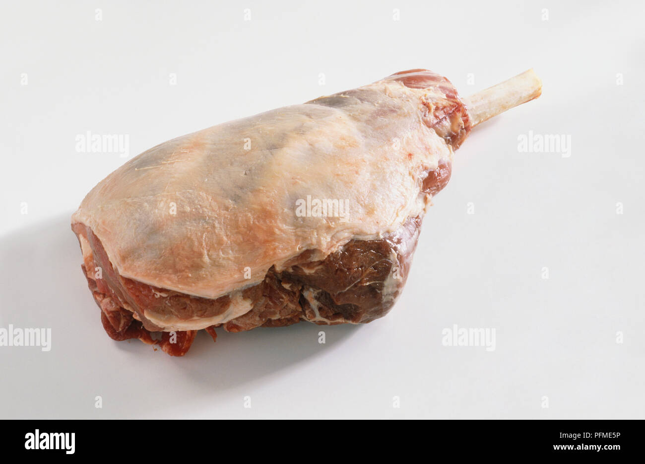 French cut Leg of Lamb Stock Photo: 216194434 - Alamy
