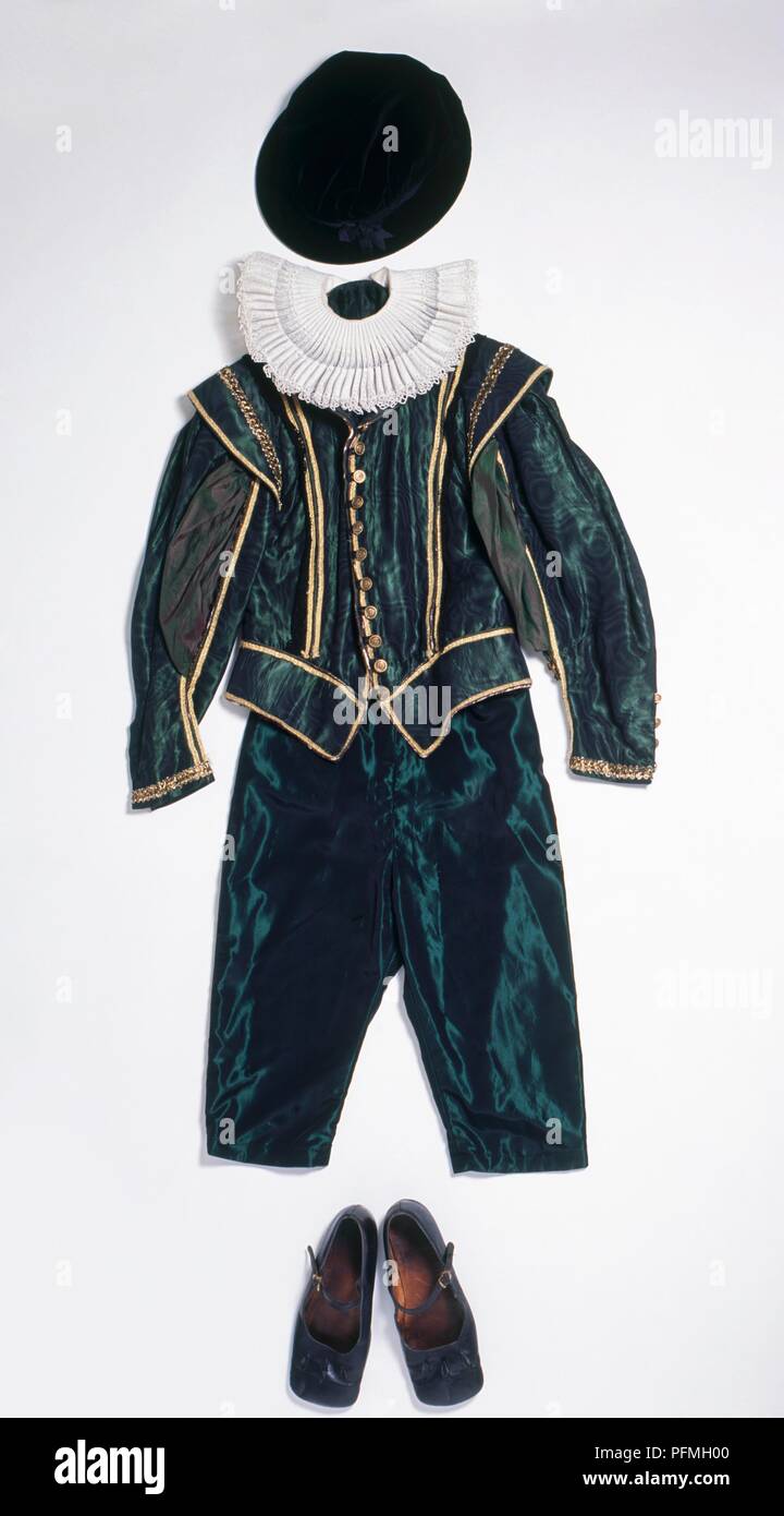 Elizabethan man's costume Stock Photo