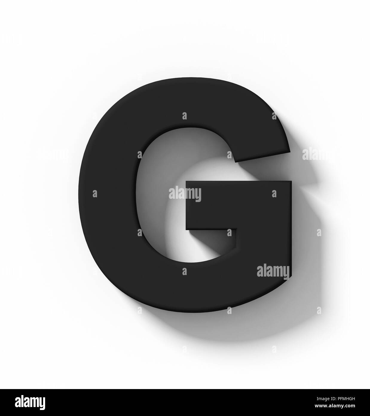 3d Black Letter G