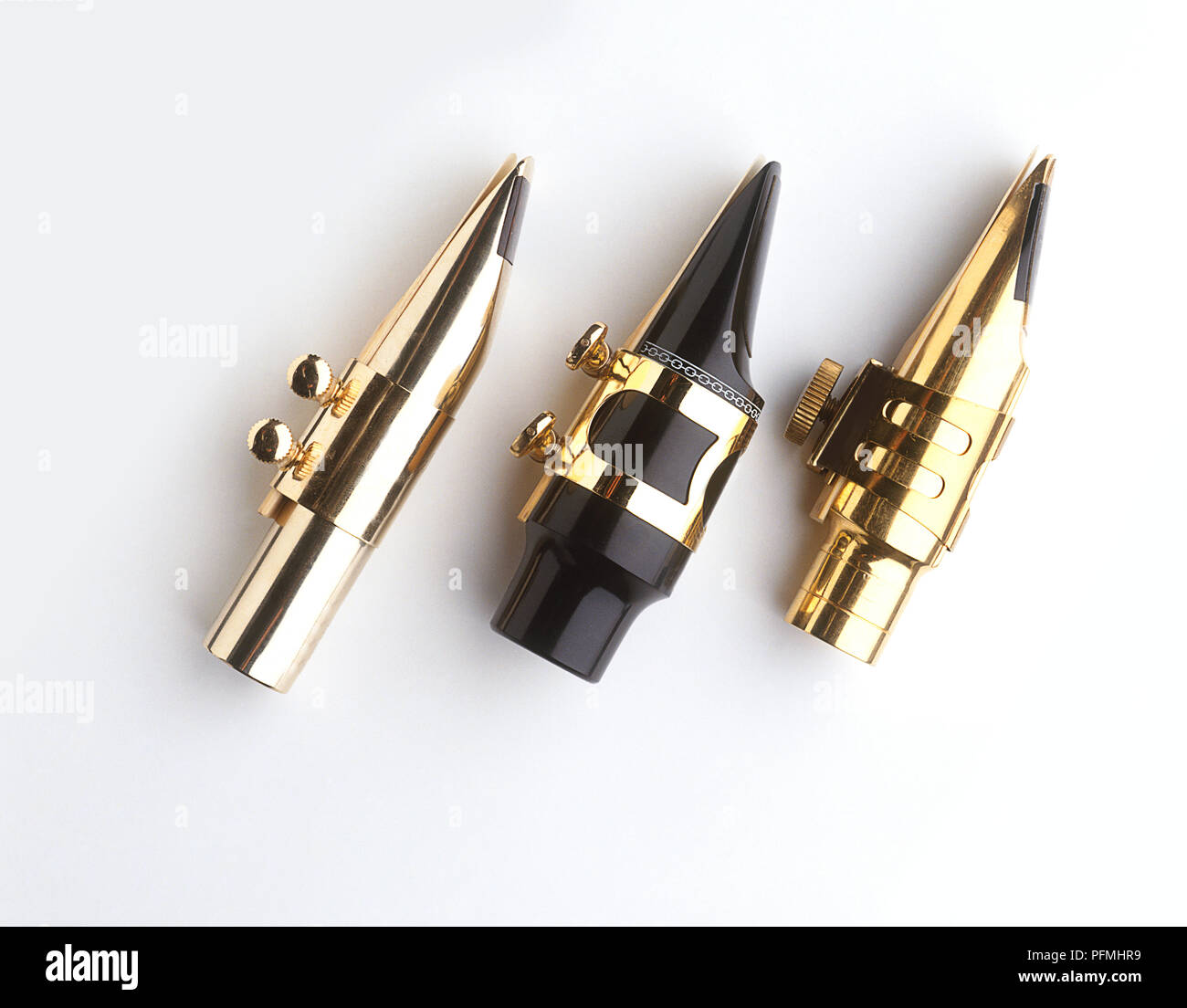 Large bore metal mouthpiece, rubber mouthpiece and small bore metal