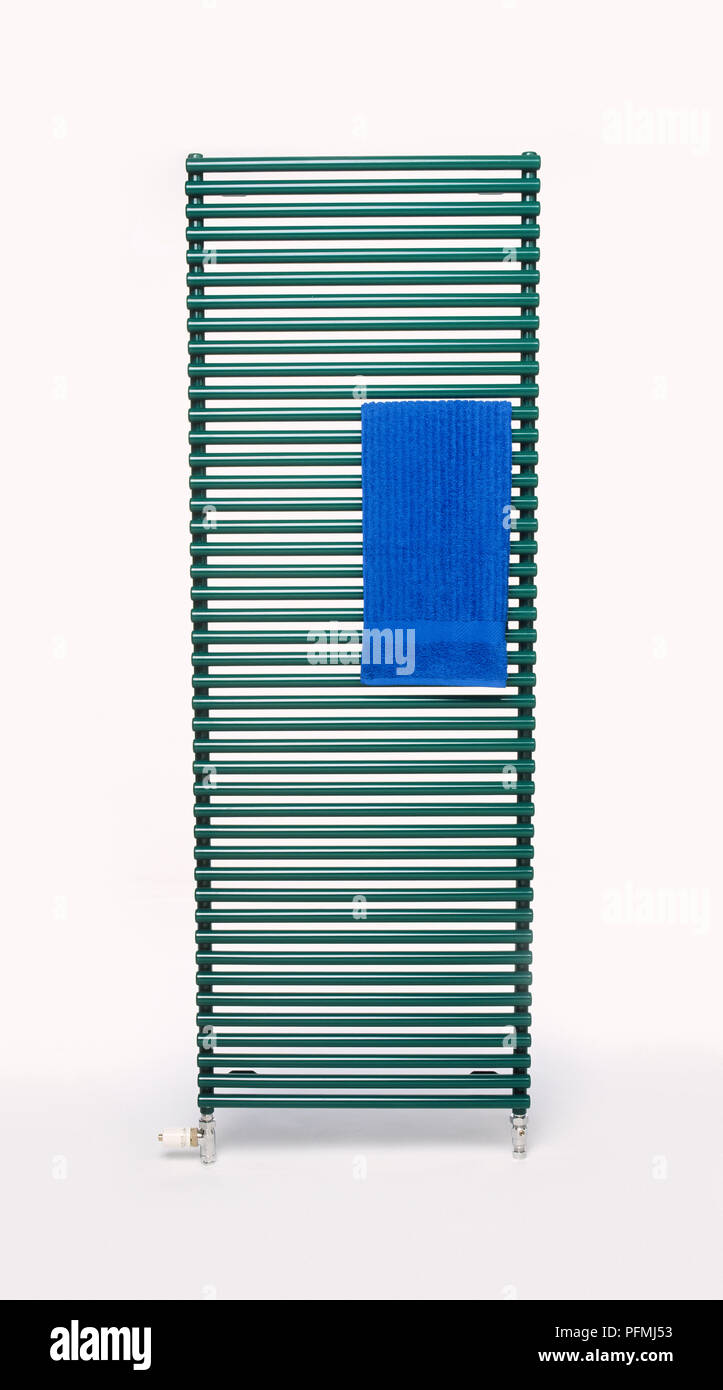 Ladder towel rail for bathroom Stock Photo - Alamy