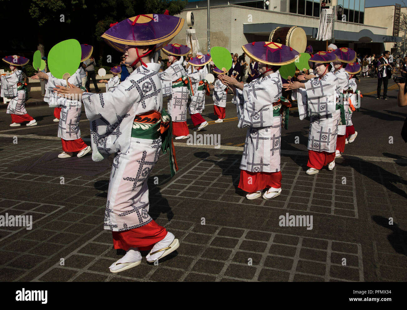 Nisei Week Grand Parade, Japan Town, Los Angeles, California, USA Stock