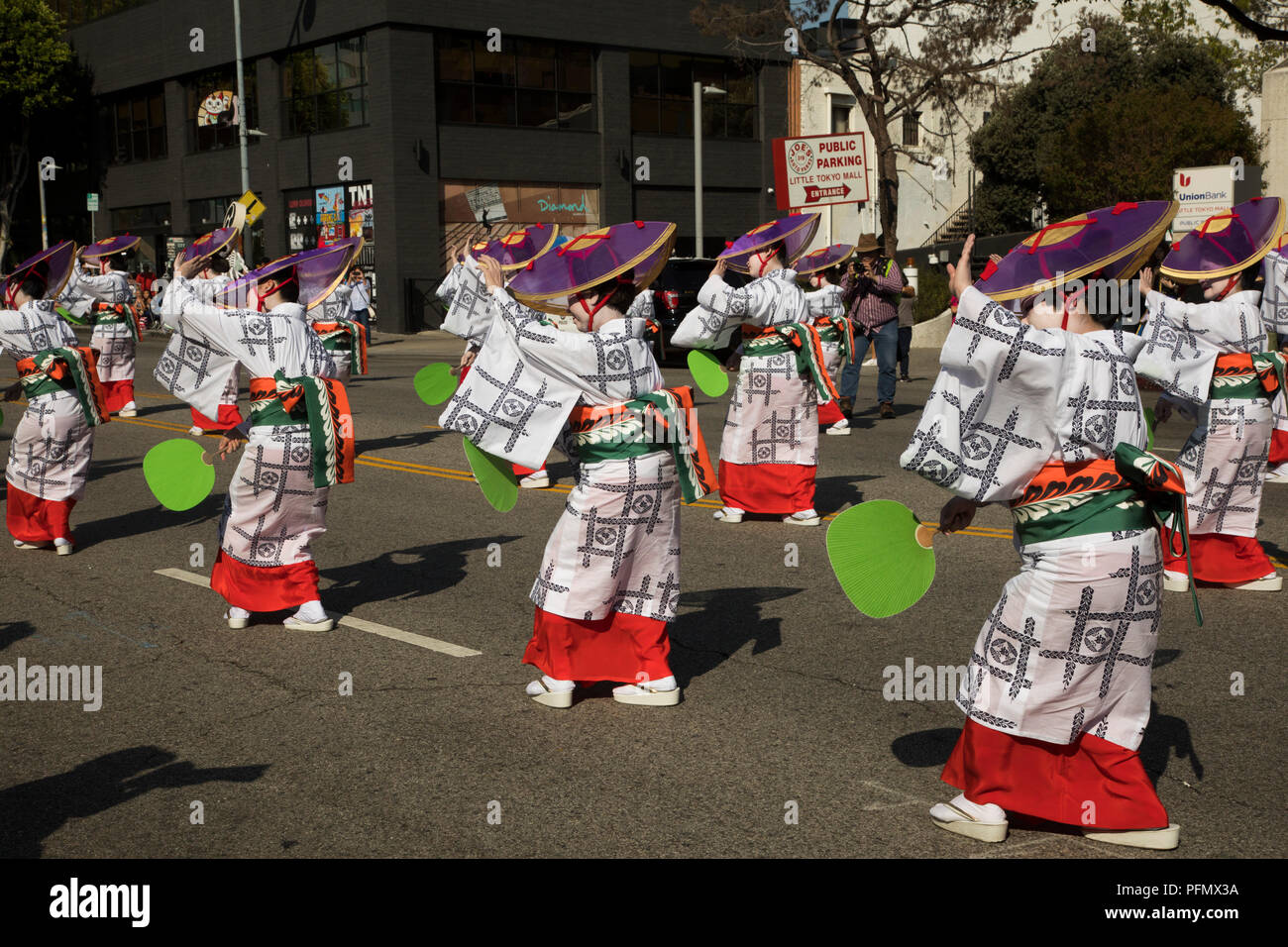 Nisei Week Grand Parade, Japan Town, Los Angeles, California, USA Stock