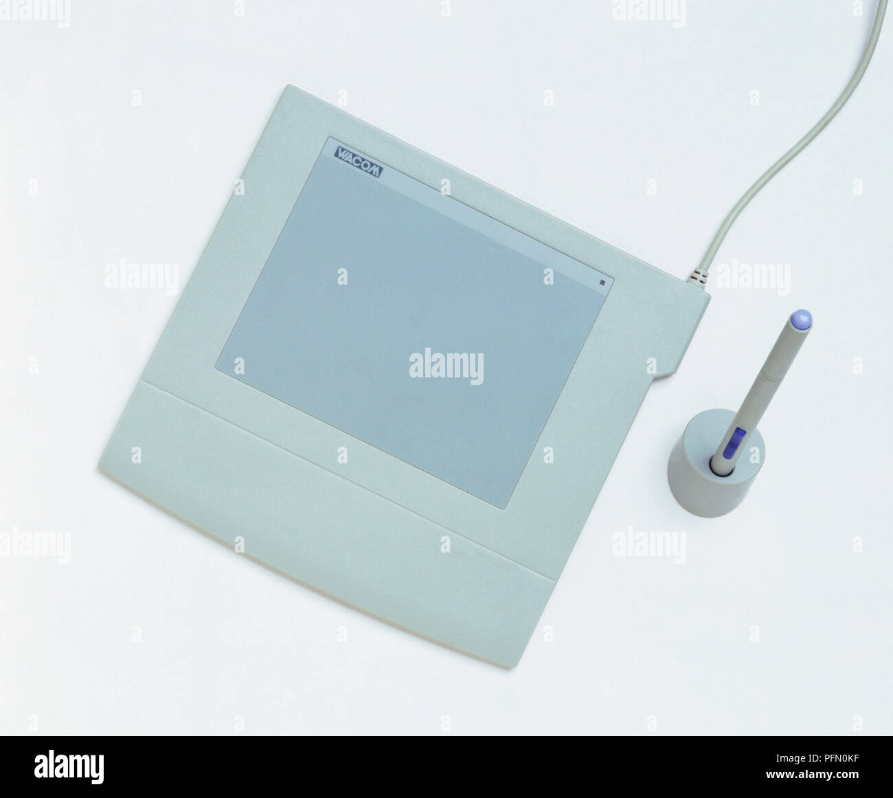 Computer graphics tablet and stylus, view from above Stock Photo Alamy