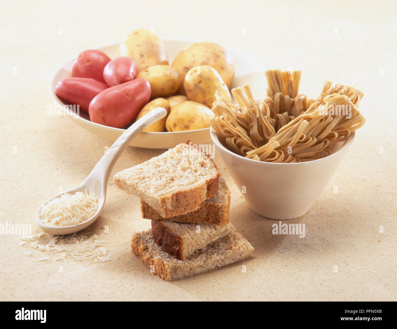 Eat regular meals based on starchy foods such as breads, pasta