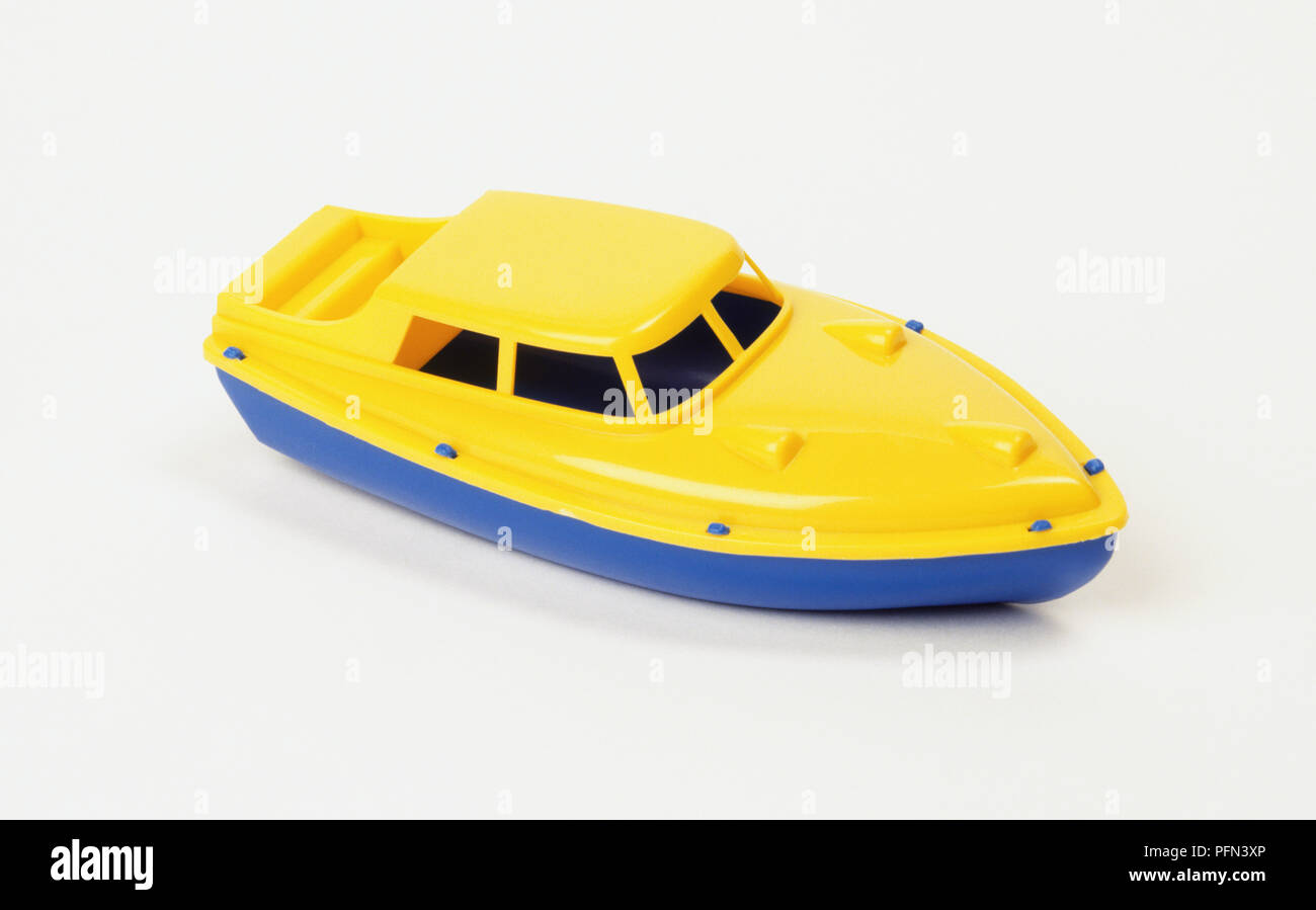 blue toy boat