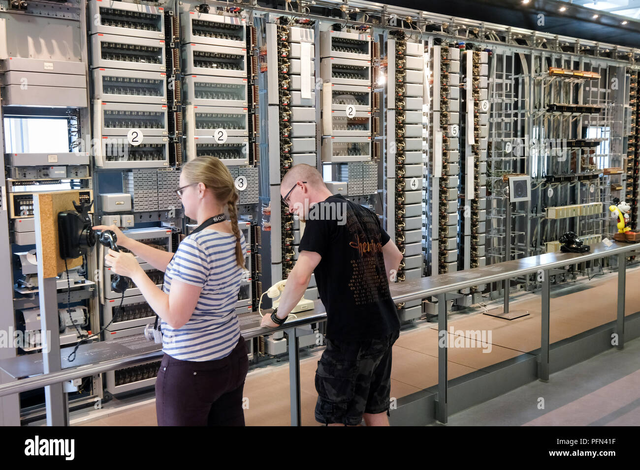 Automatic telephone exchange hi-res stock photography and images - Alamy