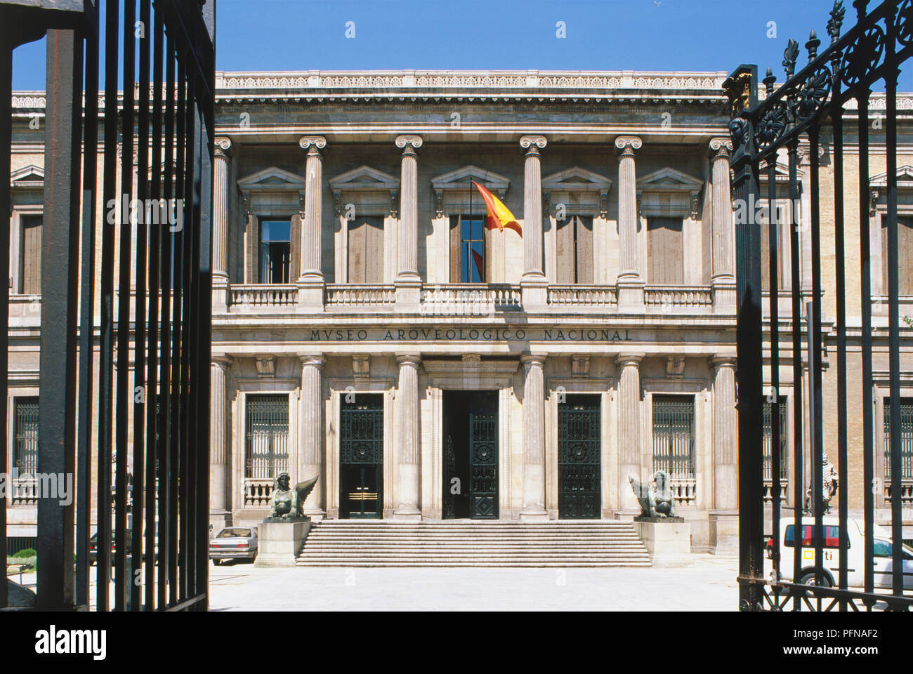 Spain Madrid, Museo Arqueologico Nacional, facade Stock Photo - Alamy