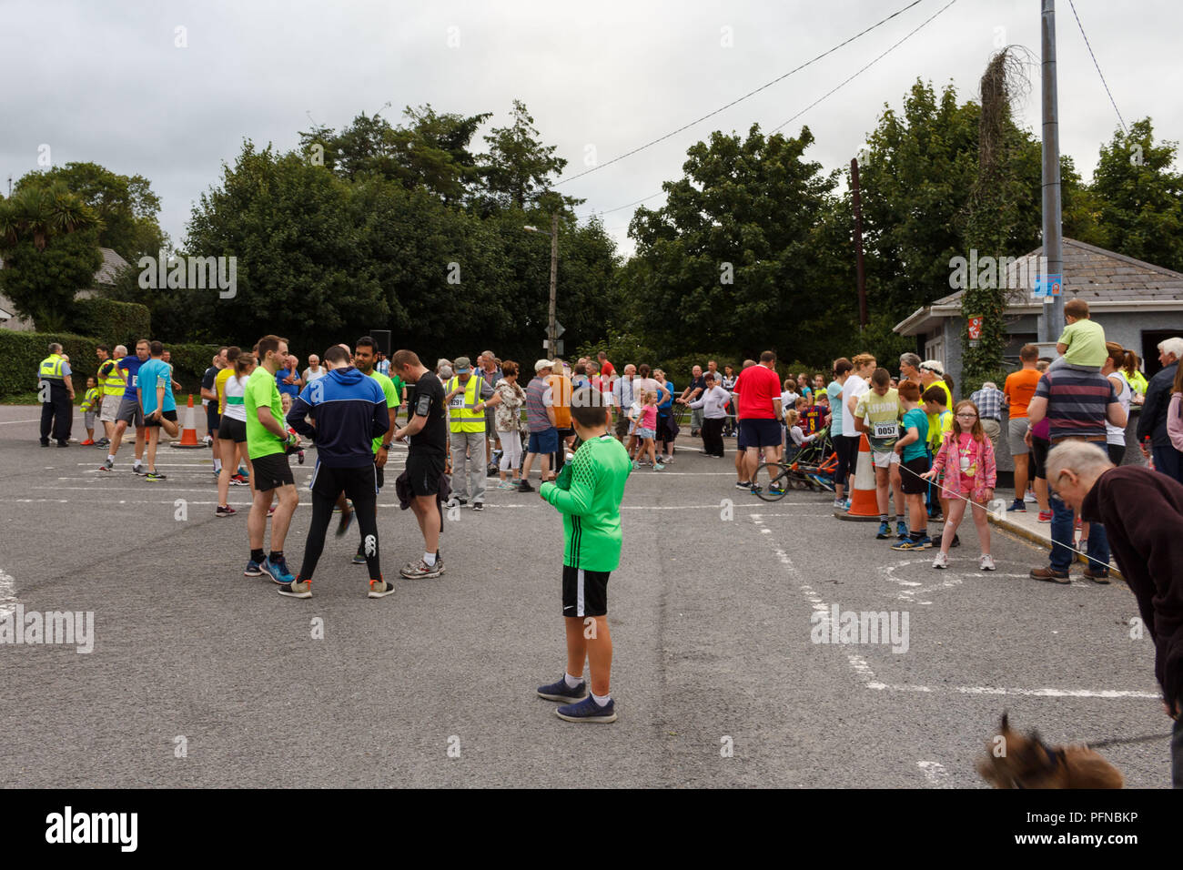 Cork, Ireland. 21th Aug, 2018.   Carrig na bhFear GAA 5K Run. The annual Carrig na bhFear GAA 5K Run took place earlier this evening. The run saw a large variety of both casual and serious runners of all ages. The runners left Carrig na bhFear primary school at 7:30 and ended back at the school for tea, coffee and refresments. The event was a great night out for all involved . Credit: Damian Coleman/Alamy Live News. Stock Photo