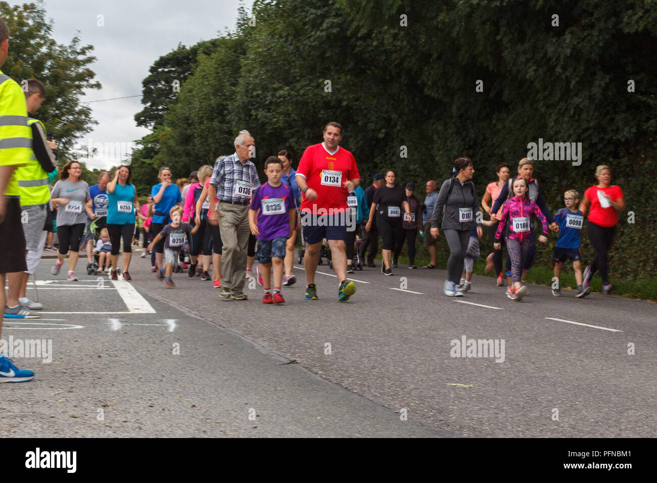 Cork, Ireland. 21th Aug, 2018. Carrig na bhFear GAA 5K Run Cork, Ireland. 21th Aug, 2018. Carrig na bhFear GAA 5K Run