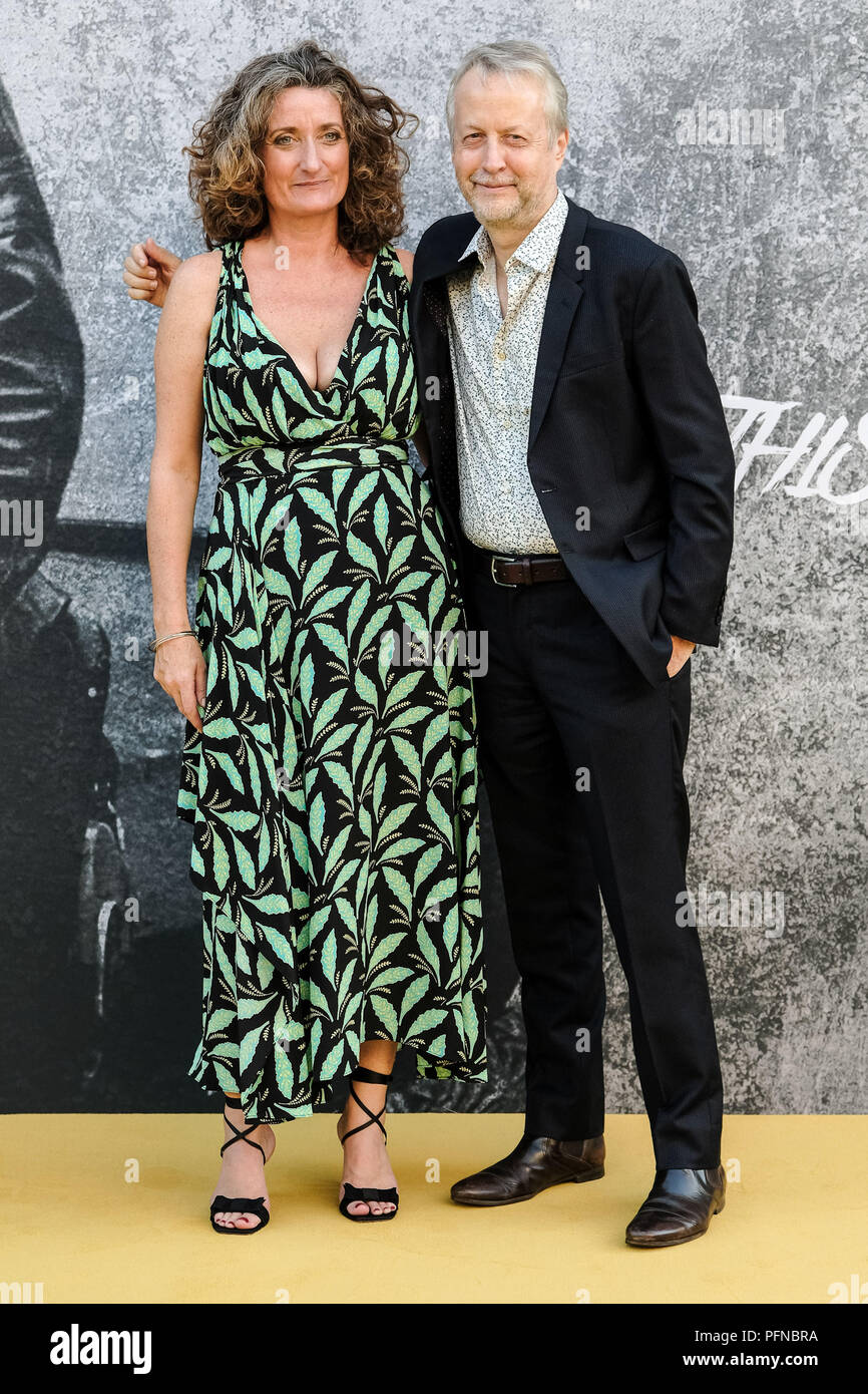 London, UK. 21st Aug, 2018. Producer Robin Gutch with Gina Carter at UK PREMIERE OF YARDIE on Tuesday 21 August 2018 held at BFI Southbank, London. Pictured: Robin Gutch , Gina Carter. Credit: Julie Edwards/Alamy Live News Stock Photo