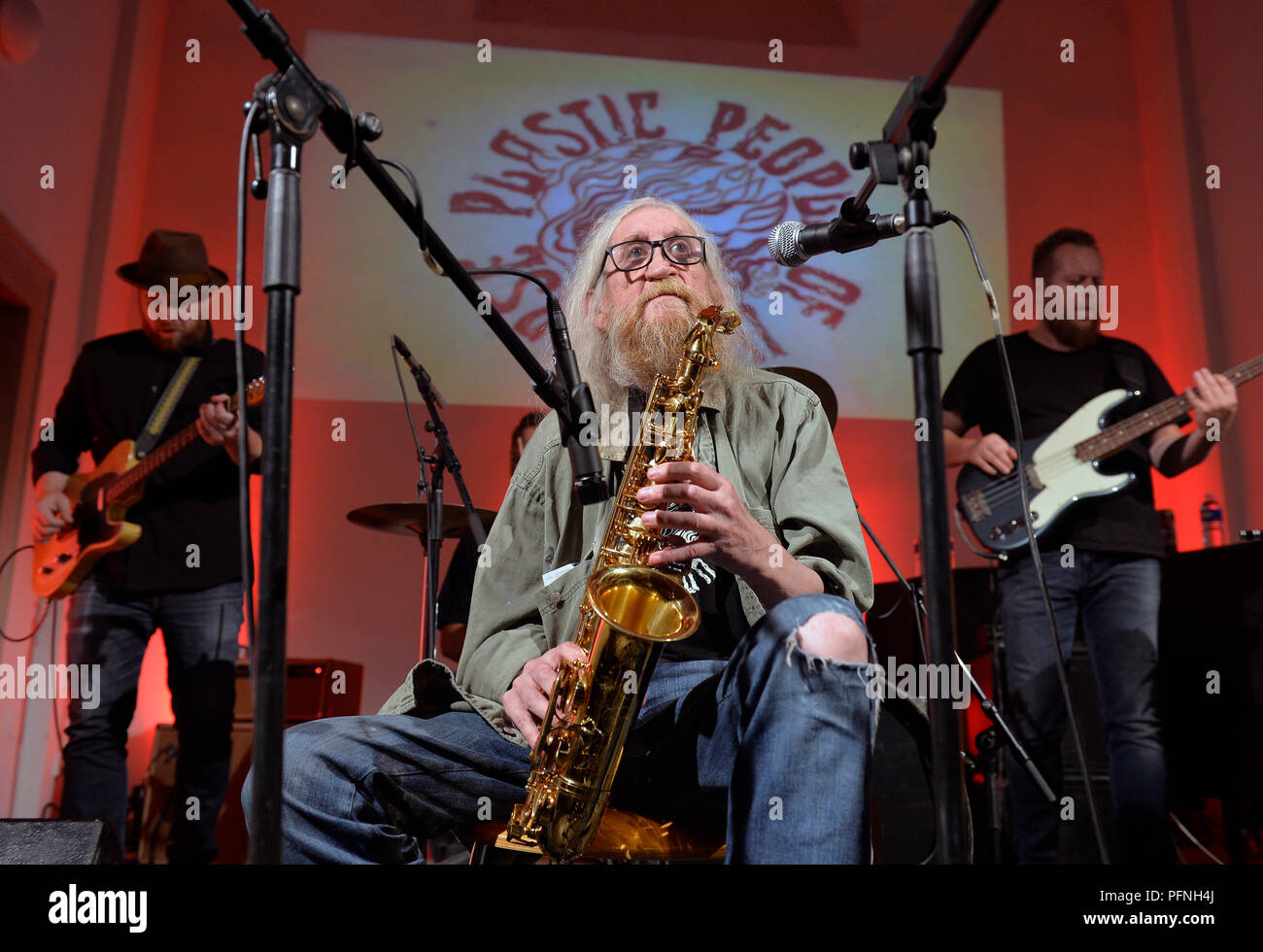 Prague, Czech Republic. 21st Aug, 2018. Czech musician Vratislav