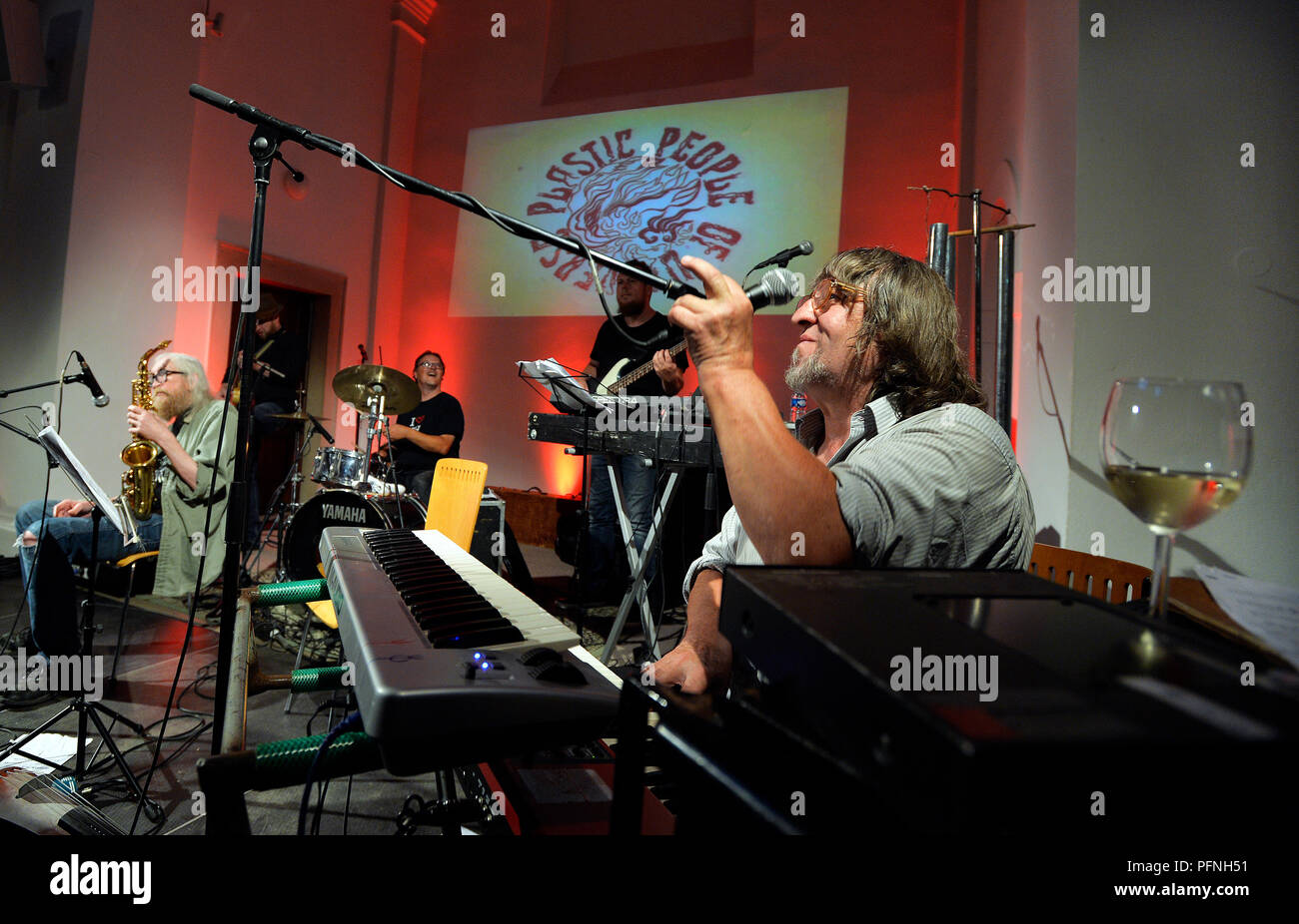 Prague, Czech Republic. 21st Aug, 2018. Czech musician Josef Janicek