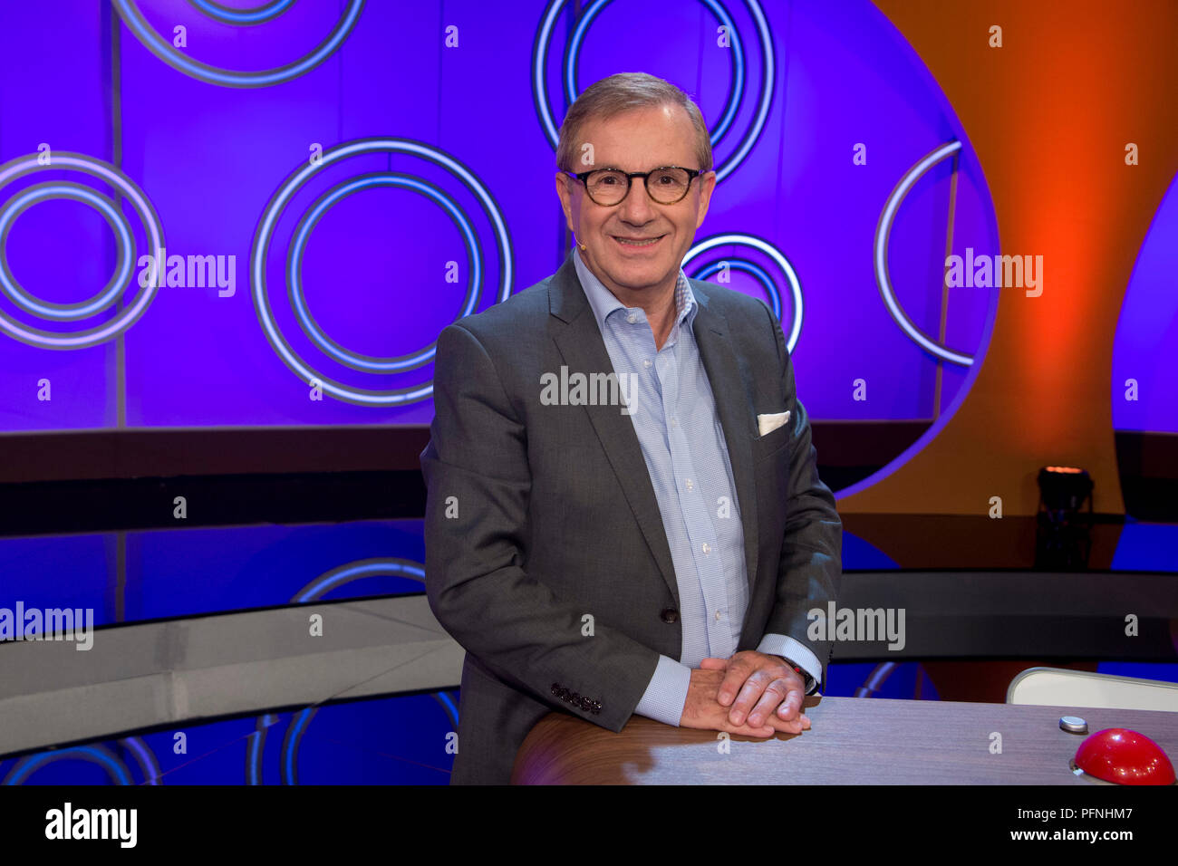 Jan Hofer Germany Moderator Tagesschau Sprecher Portraet Portra T Portrait Truncated Single Image Single Motive Guest Of The Show Dingsda Tv Program Recorded On 27 06 2018 In Koeln A Usage Worldwide Stock Photo
