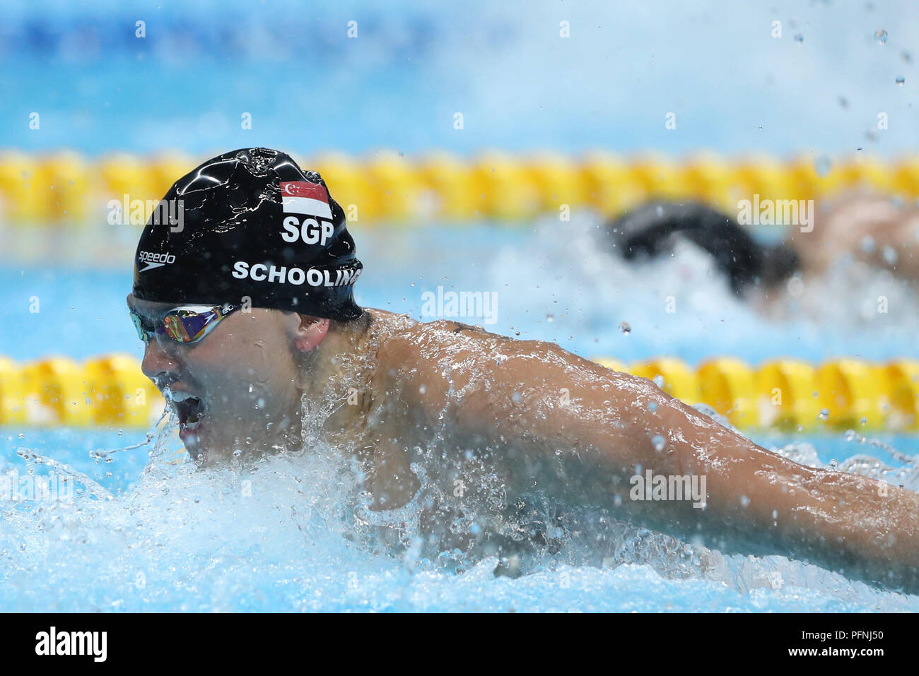 Jakarta, Indonesia. 22nd Aug, 2018. Joseph Isaac Schooling of Singapore