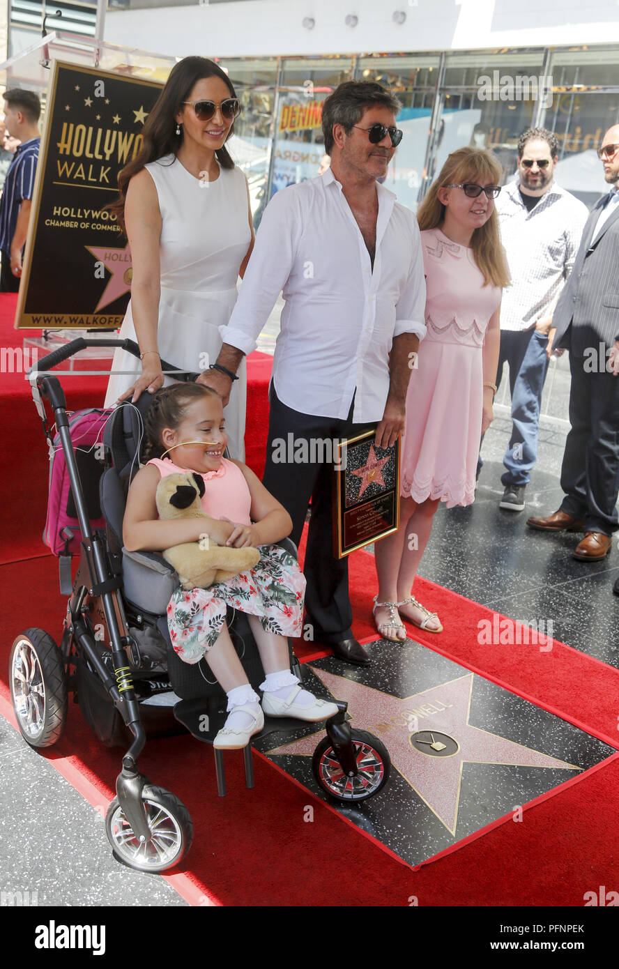 Los Angeles, California, USA. 22nd Aug, 2018. Simon Cowell poses with
