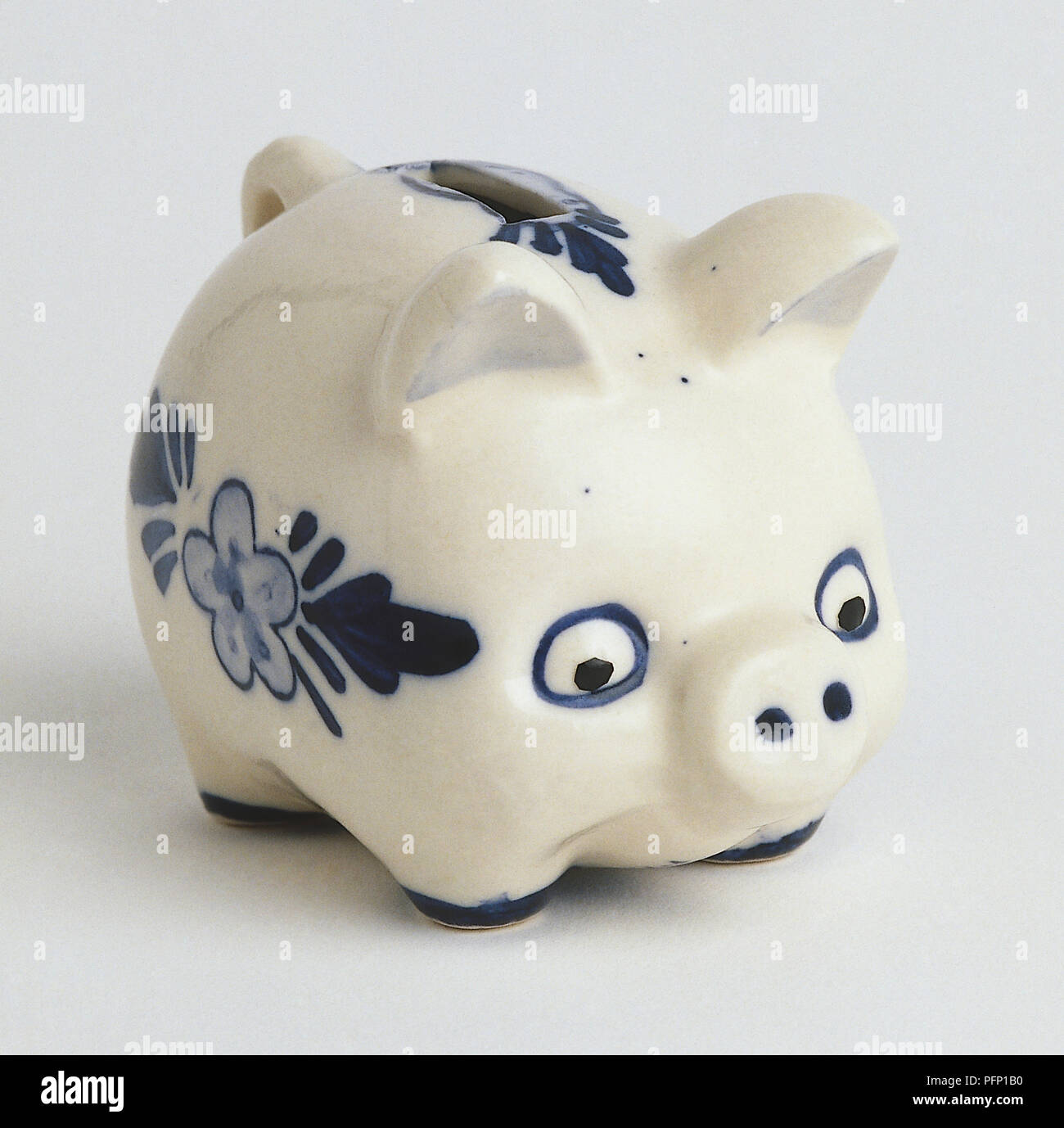 A white piggy bank Stock Photo Alamy