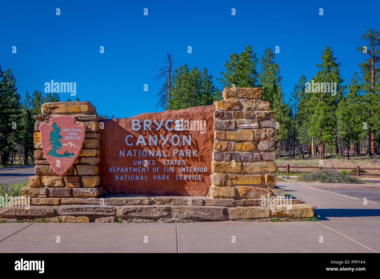 Entrance bryce canyon national park hires stock photography and images
