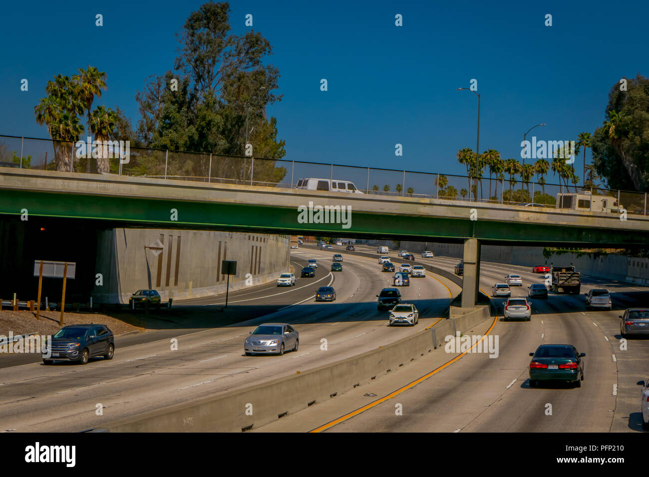 Los Angeles, California, Usa, August, 20, 2018: Outdoor View Of Los 