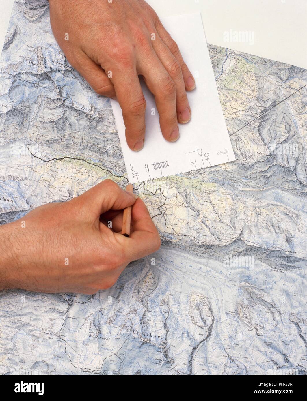 Plotting map hi-res stock photography and images - Alamy