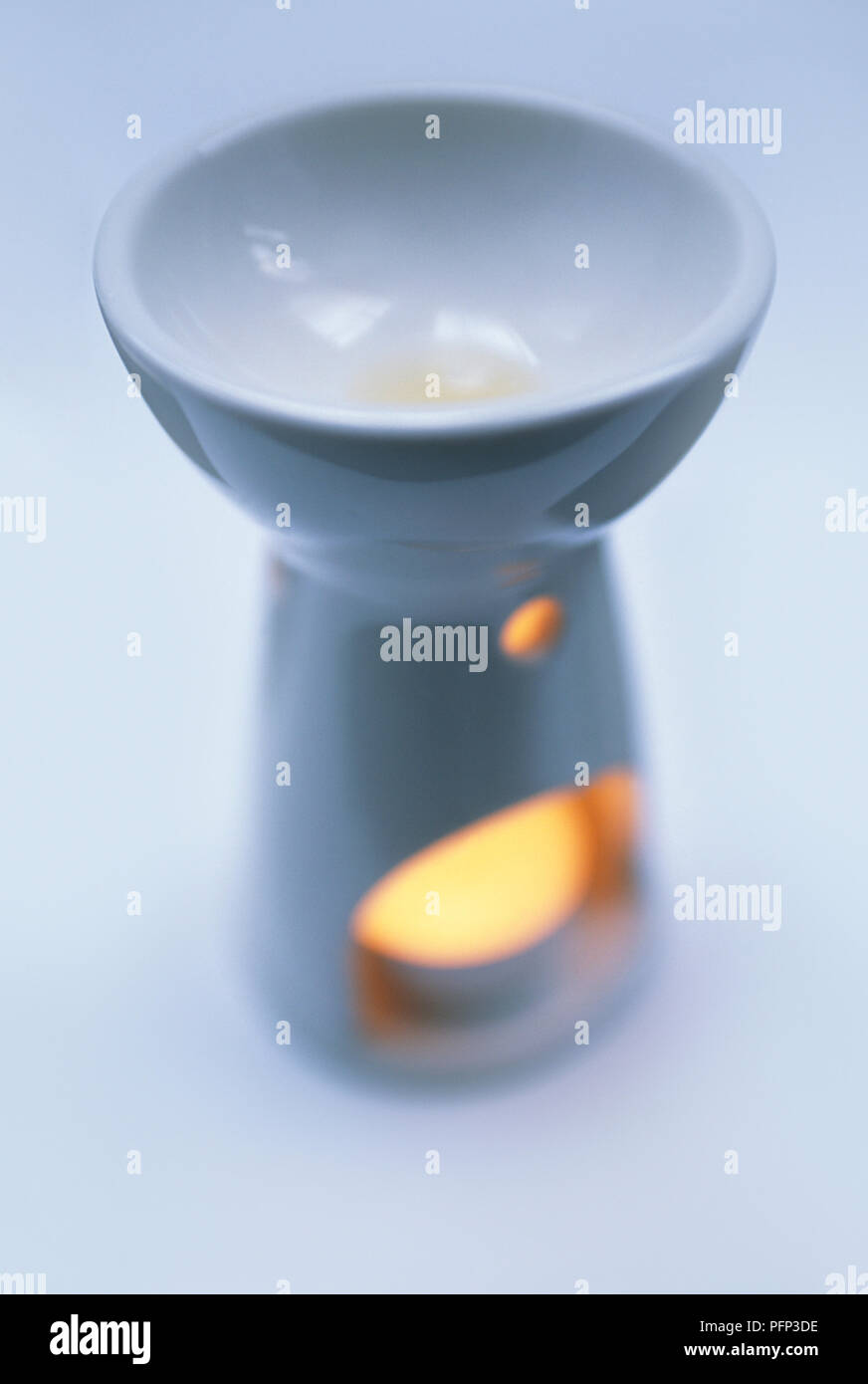Ceramic lamp for burning essential oils, close-up Stock Photo