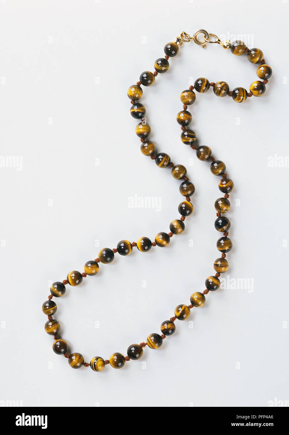 eye necklace with gold clasp Stock 