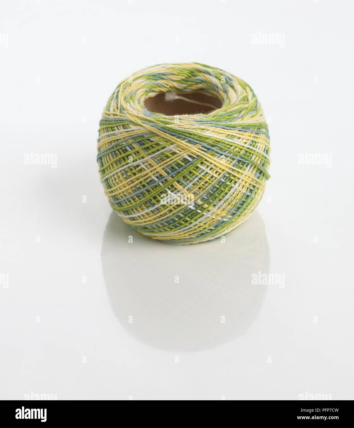 Ball of coloured thread Stock Photo