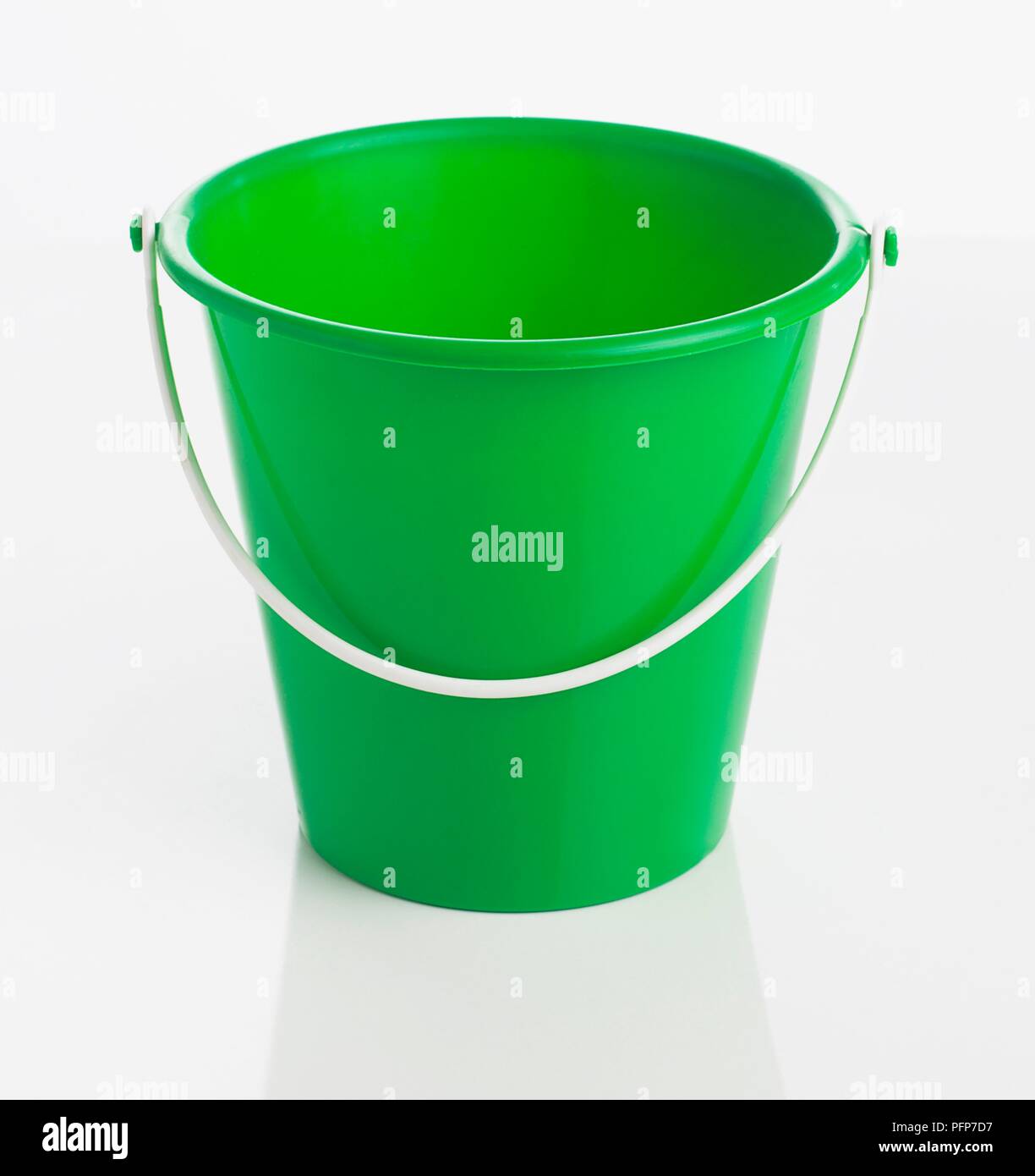 Green plastic bucket Stock Photo Alamy