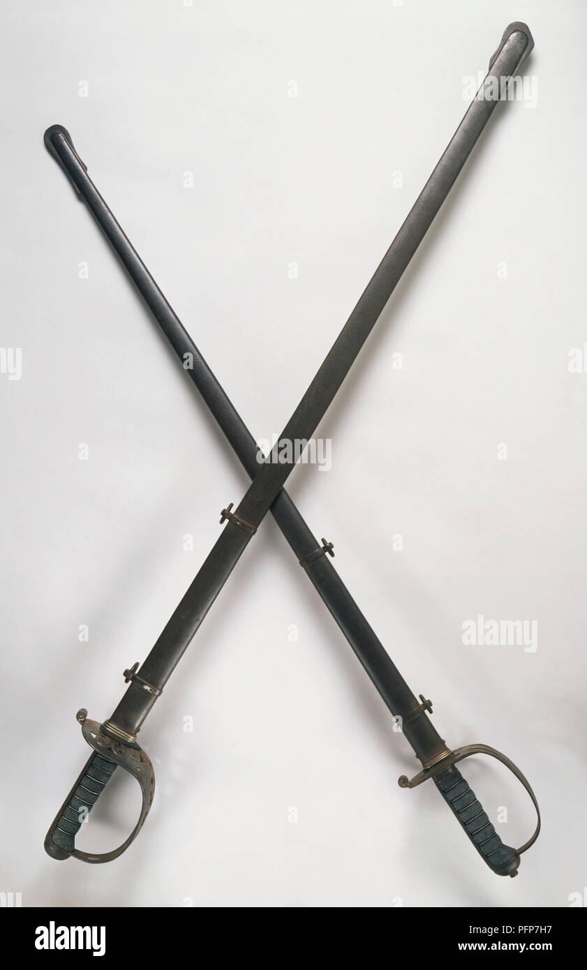 Crossed swords Stock Photo